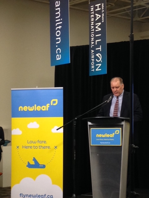 Airline Newleaf Travel getting ready to take flight in Hamilton